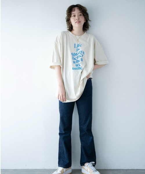 STOCK（ストック）の「Unite Tee（Tシャツ/カットソー・レディース・ライトベージュ・FREE）」の18枚目の写真