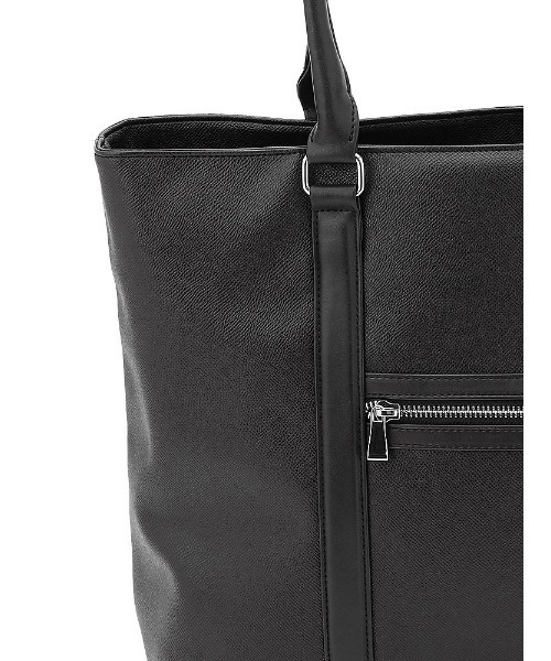 Perfect Suit FActory（パーフェクトスーツファクトリー）の「前ポケット　トートバッグ　ブラック/ネイビー（トートバッグ・メンズ・ブラック/ネイビー・FREE）」の11枚目の写真