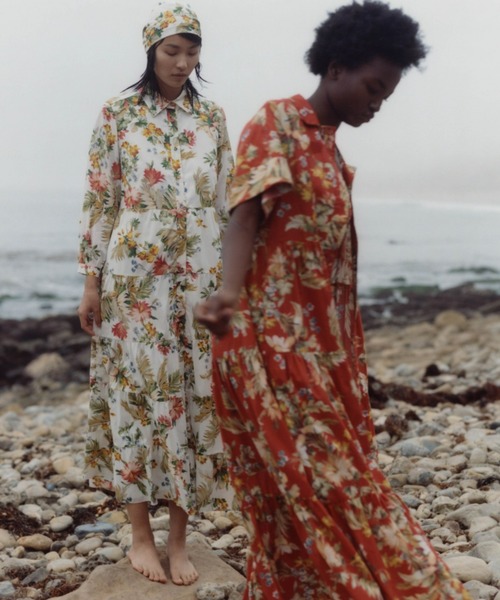 Erdem(アーデム)の「SHORT SLEEVE ANKLE LENGTH SHIRT DRESS(ワンピース・レディース・ブラウン系その他・6/8)」の2枚目の写真