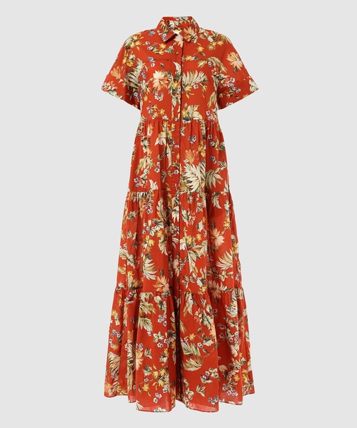 Erdem(アーデム)の「SHORT SLEEVE ANKLE LENGTH SHIRT DRESS(ワンピース・レディース・ブラウン系その他・6/8)」の4枚目の写真