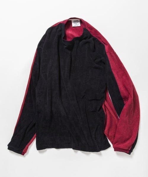 -〔MEN'S〕-　　THING FABRICS シングファブリックス　　BICOLOR LONG SLEEVE ORGANIC PILE JERSEY