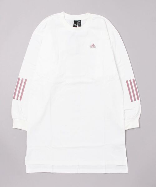adidas(アディダス)の「アディダス adidas WWORDINGチュニックTシャツ(Tシャツ/カットソー・レディース・ライトグリーン/ブラック/ホワイト・S/M/L/XL)」の2枚目の写真