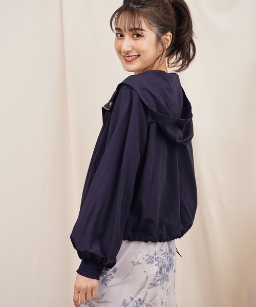 NOELA(ノエラ)の「ショートマウンテンパーカー(マウンテンパーカー・レディース・ネイビー/オフホワイト・フリー)」の14枚目の写真