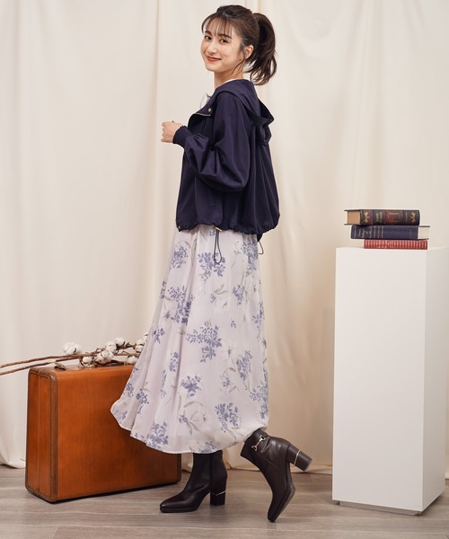 NOELA(ノエラ)の「ショートマウンテンパーカー(マウンテンパーカー・レディース・ネイビー/オフホワイト・フリー)」の17枚目の写真