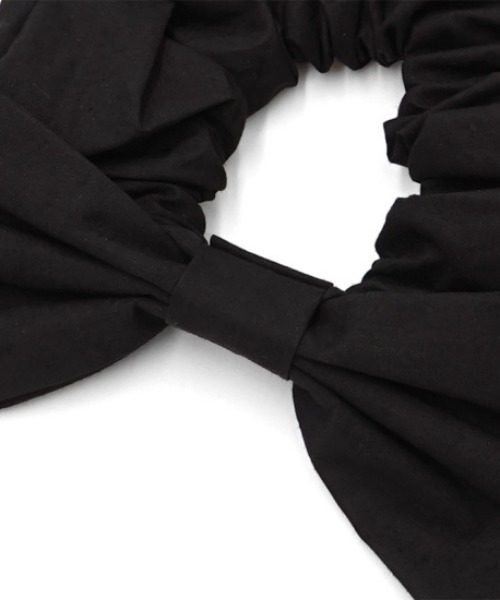 flower(フラワー)の「フレンチリボンシュシュ(シュシュ・レディース・ブラック/アイボリー・FREE)」の14枚目の写真