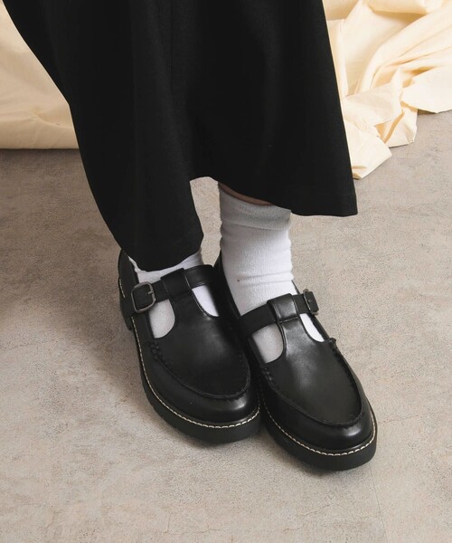 coen（コーエン）の「Tストラップローファー（ローファー・レディース・ブラック・S/M/L/XL）」の8枚目の写真