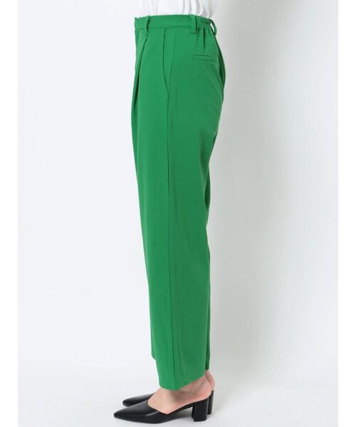 GYDA（ジェイダ）の「ポンチタックワイドパンツ（スラックス・レディース・ブラック/グリーン・FREE）」の11枚目の写真