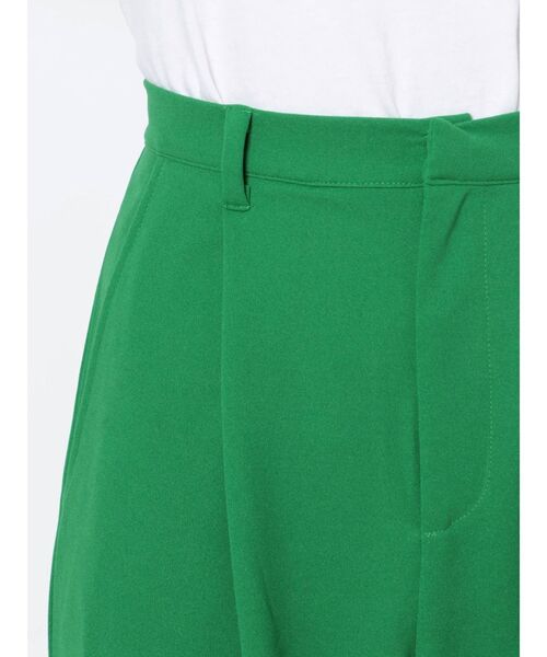 GYDA（ジェイダ）の「ポンチタックワイドパンツ（スラックス・レディース・ブラック/グリーン・FREE）」の9枚目の写真