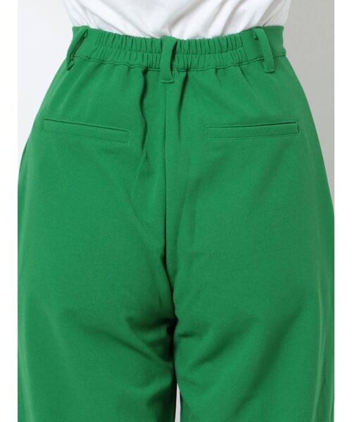 GYDA（ジェイダ）の「ポンチタックワイドパンツ（スラックス・レディース・ブラック/グリーン・FREE）」の8枚目の写真