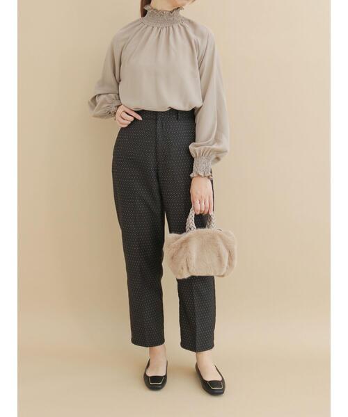 Te chichi（テチチ）の「幾何ドットジャカードテーパードパンツ（その他パンツ・レディース・ブラック/ブラウン・ﾌﾘ-）」の18枚目の写真