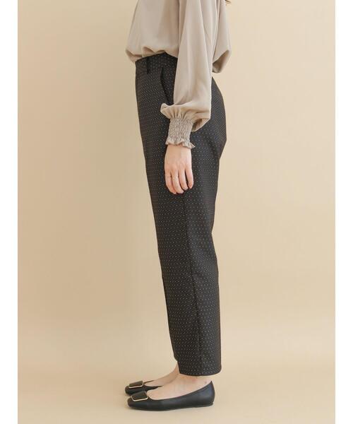 Te chichi（テチチ）の「幾何ドットジャカードテーパードパンツ（その他パンツ・レディース・ブラック/ブラウン・ﾌﾘ-）」の20枚目の写真