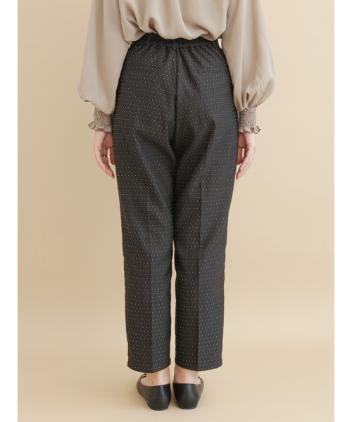 Te chichi（テチチ）の「幾何ドットジャカードテーパードパンツ（その他パンツ・レディース・ブラック/ブラウン・ﾌﾘ-）」の10枚目の写真