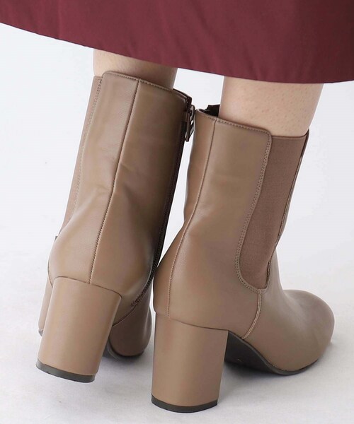 OPAQUE.CLIP（オペークドットクリップ）の「◆ヒールサイドゴアブーツ（ブーツ・レディース・ブラウン系/ブラック・03/02）」の11枚目の写真