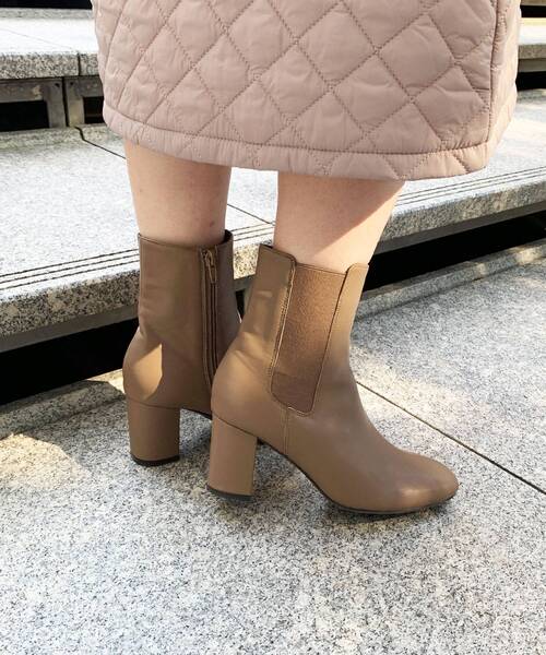 OPAQUE.CLIP（オペークドットクリップ）の「◆ヒールサイドゴアブーツ（ブーツ・レディース・ブラウン系/ブラック・03/02）」の6枚目の写真