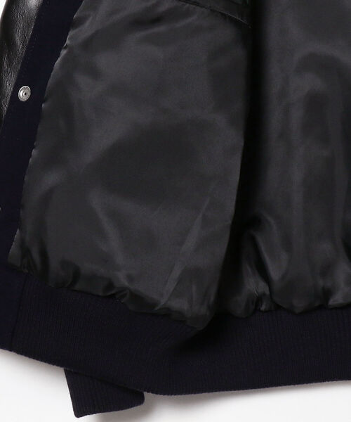 B:MING by BEAMS（ビーミングバイビームス）の「SKOOKUM x B:MING by BEAMS / 別注 レザー コンビ スタジャン（スタジャン・メンズ・ネイビー/チャコールグレー・SMALL/MEDIUM/LARGE/X-LARGE）」の15枚目の写真