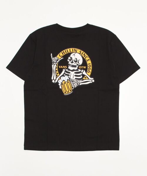 VANS(バンズ)の「VANS APスカルGX SSティー2 VN0A7TRVBLK(Tシャツ/カットソー・メンズ・ブラック/ホワイト・XL/S/M/XXL/L)」の4枚目の写真