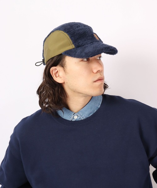 KRIFF MAYER(クリフメイヤー)の「KRIFF MAYER ボア バイカラー フライト キャップ CAP 帽子 アウトドア キャンプ サイズ調整付き(キャップ・メンズ・ブラック/マルチ/ブラウン・FREE)」の1枚目の写真