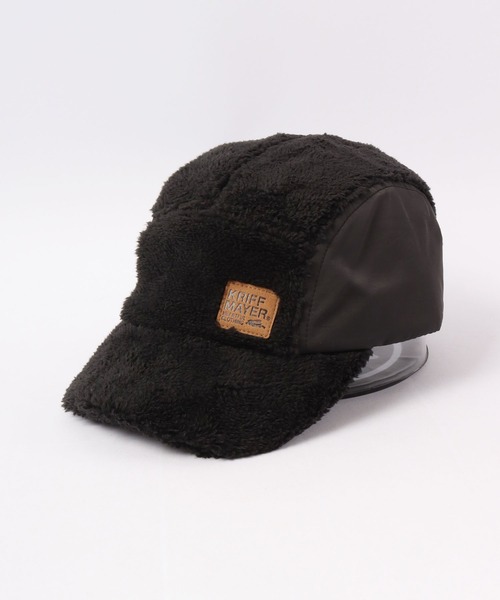 KRIFF MAYER(クリフメイヤー)の「KRIFF MAYER ボア バイカラー フライト キャップ CAP 帽子 アウトドア キャンプ サイズ調整付き(キャップ・メンズ・ブラック/マルチ/ブラウン・FREE)」の12枚目の写真