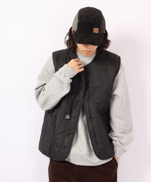 KRIFF MAYER(クリフメイヤー)の「KRIFF MAYER ボア バイカラー フライト キャップ CAP 帽子 アウトドア キャンプ サイズ調整付き(キャップ・メンズ・ブラック/マルチ/ブラウン・FREE)」の20枚目の写真