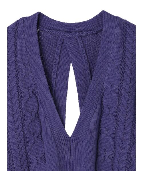 koe(コエ)の「カシミアタッチショートベスト(ベスト・レディース・ホワイト/チャコールグレー/ブルー・FREE)」の19枚目の写真