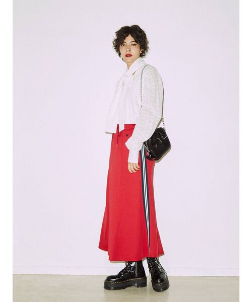 jouetie（ジュエティ）の「ラインジャージスカート（スカート・レディース・ブラック/パープル/レッド・MEDIUM）」の21枚目の写真