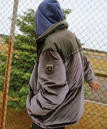 SUPPLIER | 【SUPPLIER/サプライヤー】STUDS VELOUR PUFFER / ダウン ダウンジャケット ペディン アウター 羽織 秋服 冬服(ダウンジャケット/コート)