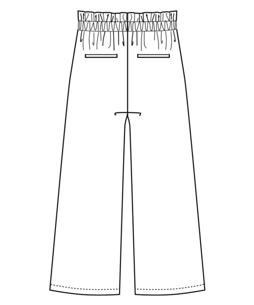 IEDIT(イディット)の「IEDIT タックプリーツデザインのワイドシルエットパンツ(その他パンツ・レディース・ブラック/カーキ・MEDIUM/LARGE/X-LARGE/XX-LARGE)」の4枚目の写真