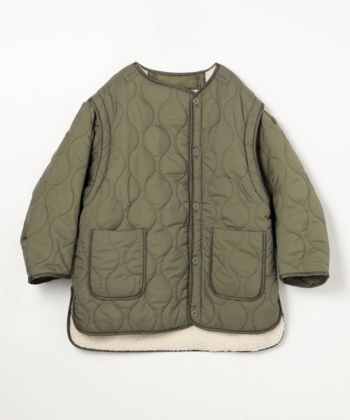 179/WG（イチナナキュウダブルジー）の「4WAYキルティングライナージャケット（その他アウター・レディース・カーキ/ブラック/オフホワイト・MEDIUM）」の7枚目の写真