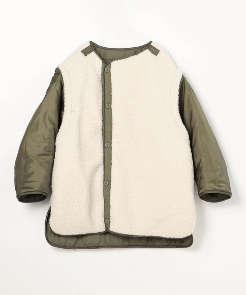 179/WG（イチナナキュウダブルジー）の「4WAYキルティングライナージャケット（その他アウター・レディース・カーキ/ブラック/オフホワイト・MEDIUM）」の9枚目の写真