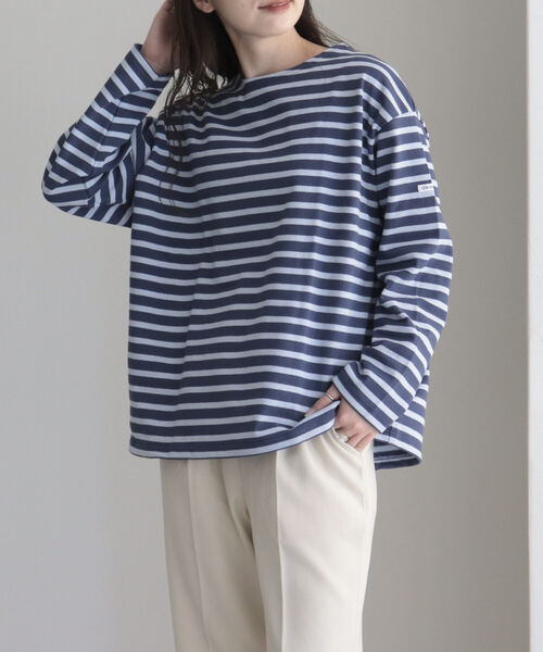 ORCIVAL(オーシバル)の「【WEB限定】【ORCIVAL】WIDE BOAT NECK B249(Tシャツ/カットソー・レディース・ブラック系その他/ブルー/ブラック/ブルー系その他・FREE)」の12枚目の写真