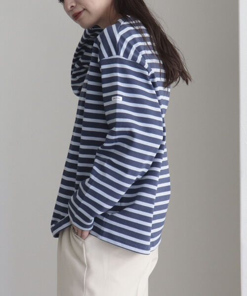 ORCIVAL(オーシバル)の「【WEB限定】【ORCIVAL】WIDE BOAT NECK B249(Tシャツ/カットソー・レディース・ブラック系その他/ブルー/ブラック/ブルー系その他・FREE)」の14枚目の写真