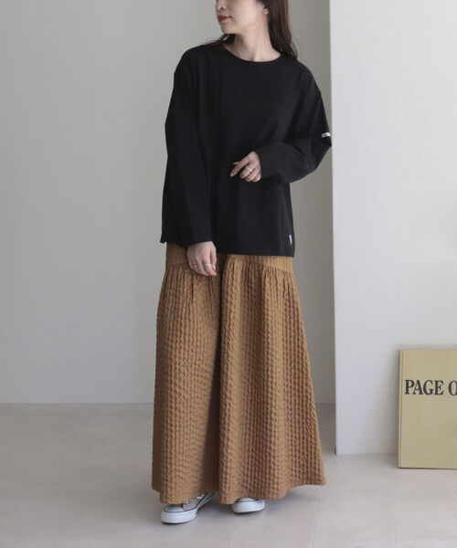 ORCIVAL(オーシバル)の「【WEB限定】【ORCIVAL】WIDE BOAT NECK B249(Tシャツ/カットソー・レディース・ブラック系その他/ブルー/ブラック/ブルー系その他・FREE)」の15枚目の写真