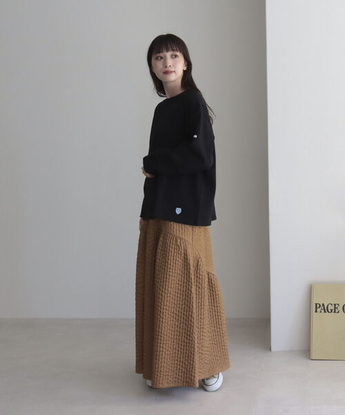 ORCIVAL(オーシバル)の「【WEB限定】【ORCIVAL】WIDE BOAT NECK B249(Tシャツ/カットソー・レディース・ブラック系その他/ブルー/ブラック/ブルー系その他・FREE)」の16枚目の写真