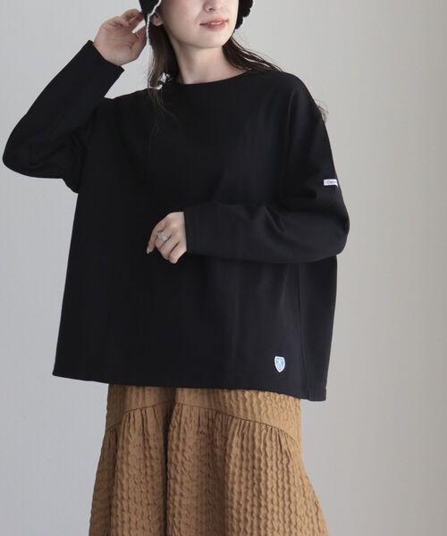 ORCIVAL(オーシバル)の「【WEB限定】【ORCIVAL】WIDE BOAT NECK B249(Tシャツ/カットソー・レディース・ブラック系その他/ブルー/ブラック/ブルー系その他・FREE)」の17枚目の写真