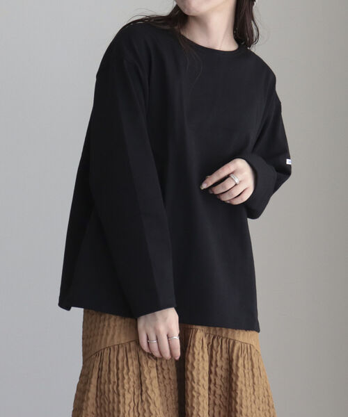 ORCIVAL(オーシバル)の「【WEB限定】【ORCIVAL】WIDE BOAT NECK B249(Tシャツ/カットソー・レディース・ブラック系その他/ブルー/ブラック/ブルー系その他・FREE)」の18枚目の写真