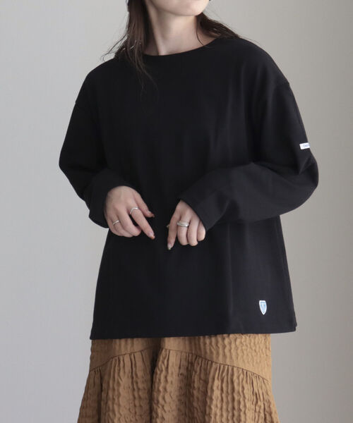 ORCIVAL(オーシバル)の「【WEB限定】【ORCIVAL】WIDE BOAT NECK B249(Tシャツ/カットソー・レディース・ブラック系その他/ブルー/ブラック/ブルー系その他・FREE)」の20枚目の写真
