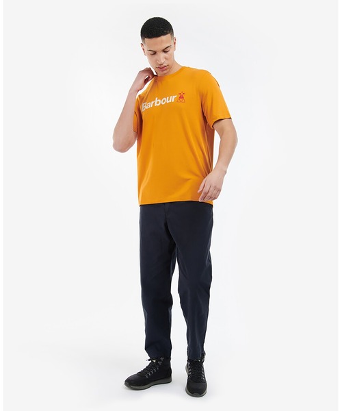 Barbour（バブアー）の「半袖ビーコンロゴティーシャツ（Tシャツ/カットソー・メンズ・オレンジ・M/L/S）」の2枚目の写真