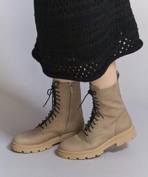 FABIO RUSCONI | ＜FABIO RUSCONI＞レザー レースアップ ブーツ(ブーツ)