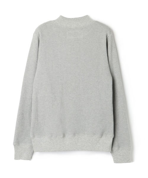 UNIVERSAL OVERALL(ユニバーサルオーバーオール)の「モックネック ワッフルTシャツ【MOCK NECK TEE L/S】(Tシャツ/カットソー・レディース・ホワイト/ネイビー/ブラック・L/M)」の9枚目の写真