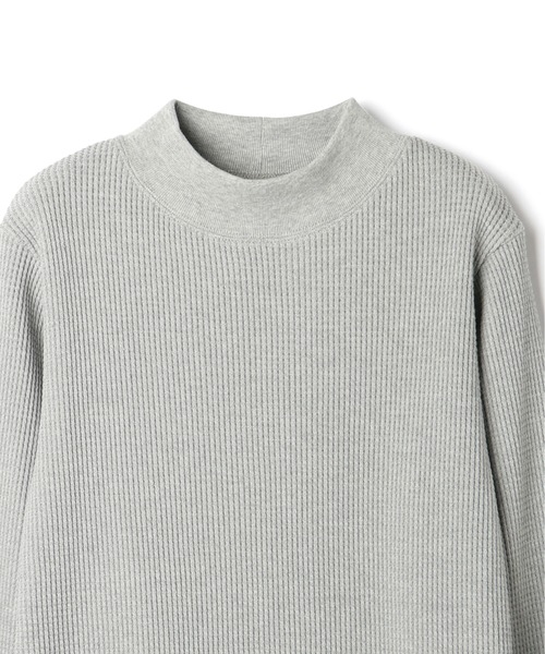 UNIVERSAL OVERALL(ユニバーサルオーバーオール)の「モックネック ワッフルTシャツ【MOCK NECK TEE L/S】(Tシャツ/カットソー・レディース・ホワイト/ネイビー/ブラック・L/M)」の10枚目の写真