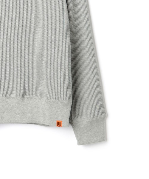 UNIVERSAL OVERALL(ユニバーサルオーバーオール)の「モックネック ワッフルTシャツ【MOCK NECK TEE L/S】(Tシャツ/カットソー・レディース・ホワイト/ネイビー/ブラック・L/M)」の11枚目の写真