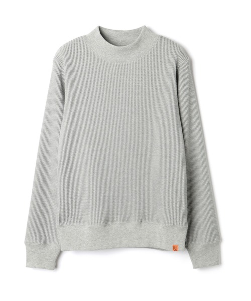 UNIVERSAL OVERALL(ユニバーサルオーバーオール)の「モックネック ワッフルTシャツ【MOCK NECK TEE L/S】(Tシャツ/カットソー・レディース・ホワイト/ネイビー/ブラック・L/M)」の12枚目の写真