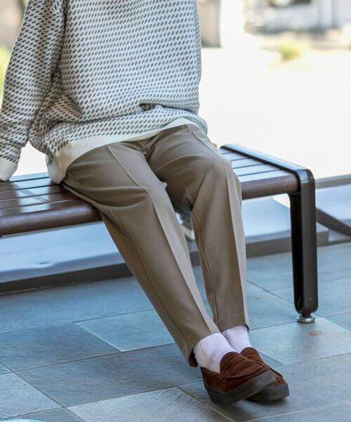ITEMS URBANRESEARCH(アイテムズ アーバンリサーチ)の「裏起毛 TRスラックス(その他パンツ・メンズ・ブラック/グレー/ネイビー/ベージュ・LARGE/MEDIUM)」の1枚目の写真