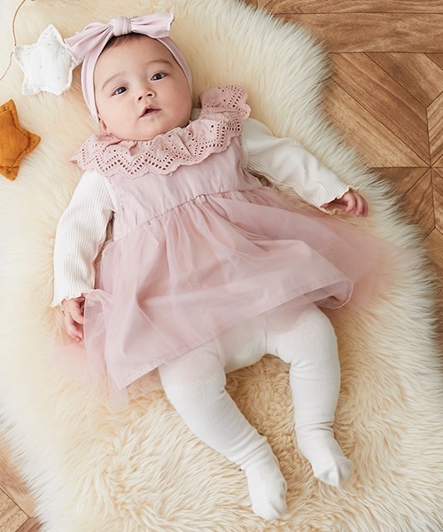 petit main(プティマイン)の「BABYメニーリボンタイツ(その他ベビー用品・キッズ・アイボリー/ブラック/ライトグレー・70cm/80cm)」の11枚目の写真