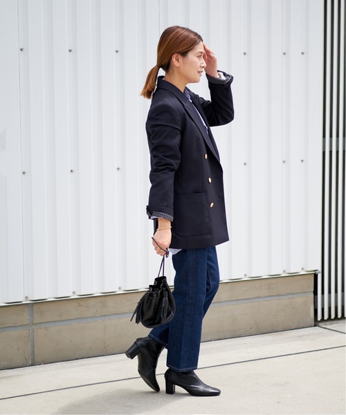 JOURNAL STANDARD(ジャーナルスタンダード)の「《追加》ダブルフロントジャケット(テーラードジャケット・レディース・ネイビー・36/38)」の12枚目の写真