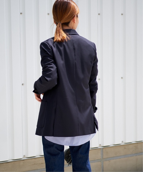 JOURNAL STANDARD(ジャーナルスタンダード)の「《追加》ダブルフロントジャケット(テーラードジャケット・レディース・ネイビー・36/38)」の14枚目の写真