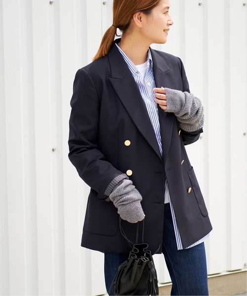 JOURNAL STANDARD(ジャーナルスタンダード)の「《追加》ダブルフロントジャケット(テーラードジャケット・レディース・ネイビー・36/38)」の15枚目の写真