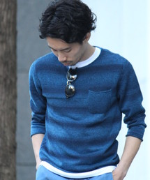 417 EDIFICE | ◇9GメランジボーダーB/N 7/S(ニット/セーター)