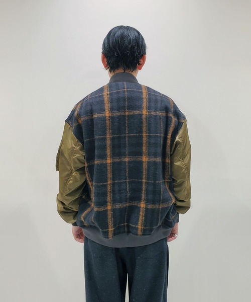 WELLDER(ウェルダー)の「【WELLDER / ウェルダー】Combination Bomber Jacket コンビネーションボンバージャケット(MA-1・メンズ・その他2・4)」の4枚目の写真