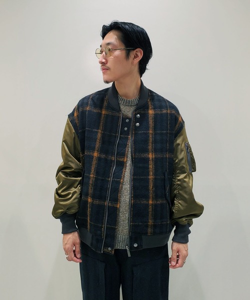 WELLDER(ウェルダー)の「【WELLDER / ウェルダー】Combination Bomber Jacket コンビネーションボンバージャケット(MA-1・メンズ・その他2・4)」の2枚目の写真
